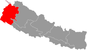 Location of Sudurpashchim Province
