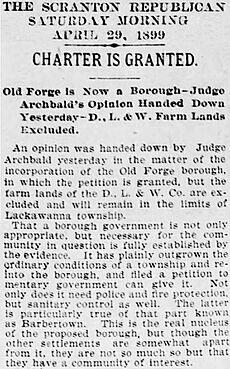 OF Borough incorporation