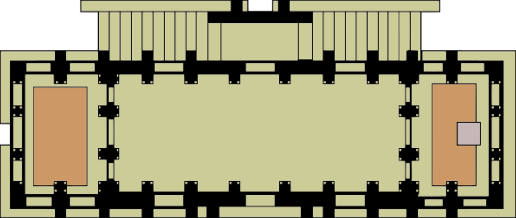 Planta de Santa María del Naranco vectorized