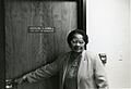 Portrait of Leon County Assistant Superintendent for Instruction Aquilina Casañas Howell at her office door