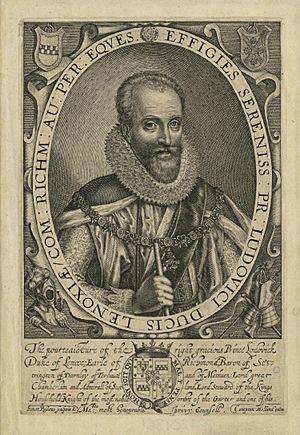 Portrait of Ludovic Stewart 2nd Duke of Lennox by Simon de Passe