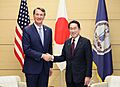 Prime Minister Fumio Kishida and Governor Glenn Youngkin