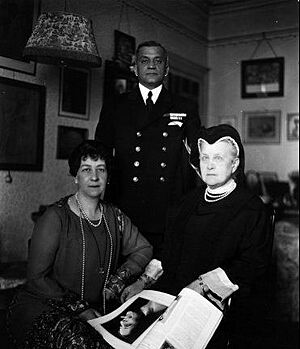 Queen Olga, Princess Maria of Greece and her second husband Admiral Ioannides