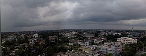 Panoramic view of Rajshahi from Sadharan Bima Bhaban