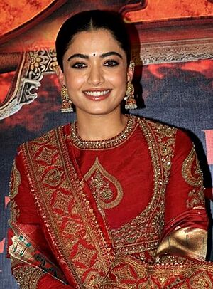 Rashmika Mandanna at the Chhaava trailer launch (cropped).jpg