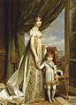 Reine de Hollande et son fils