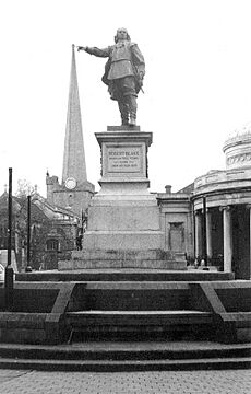 Robert Blake statue at bridgwater