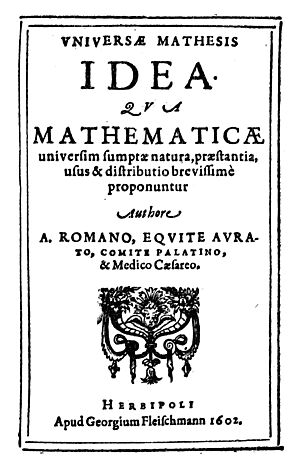 Roomen - Universae mathesis idea, 1602 - 151336