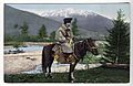 SB - Altai man in national suit on horse