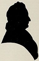 Silhouette of Samuel Holten taken in life, and passed on to his descendants.