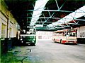 Scottish Bus Group buses in Kelso Bus Station, Scottish Borders September 1985