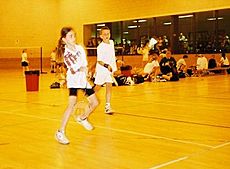 Scottish Schools U12 mixed doubles badminton tournament