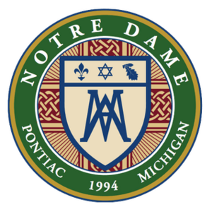 Seal of Notre Dame Preparatory (Pontiac, Michigan).png