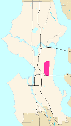 Central District Highlighted in Pink