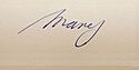 Mary's signature