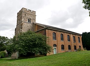 Southwest View of the Church of St Margaret, Rochester