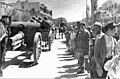 Soviet six horse foot artillery team on the streets of Tabriz