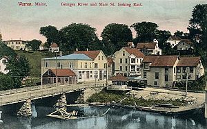 St. George River and Main Street c. 1908