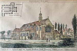 St Michael and All Angels by Norman Shaw Building News 1879