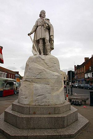 Statue of King Alfred in Wantage Market Square - geograph.org.uk - 1395697