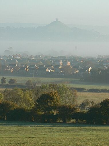 Street and Glastonbury Tor