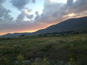 Sunrise in rural area