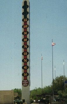 Tallest thermometer