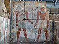 The Buhen temple (Horus and a pharaoh) (33944895871)