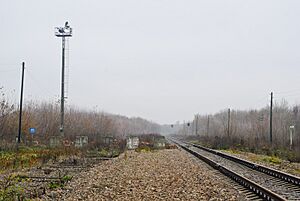 Tyotkino railway station RUS-UA border