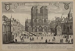 Veüe de la principale entrée de l'Eglise Nostre Dame de Paris. Paris Musées 20230619193518