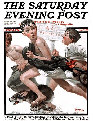 1921-6-4 No Swimming - Norman Rockwell