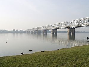 1 Narmada River and a Bridge Gujarat India