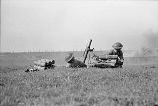 8th Royal Scots mortar under fire 24-03-1945