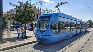A Crotram TMK 2200 at Glavni Kolodvor