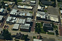 Aerial View of Falls City, Nebraska 9-2-2013