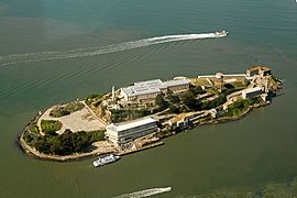 Alcatraz Island aerial view