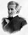 Andrew Jackson drawn on stone by Lafosse, 1856-crop