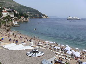Banje beach, Dubrovnik, Croatia