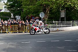 Bimota BB3 Brandon Cretu at Ballaugh Bridge - IOMTT2015