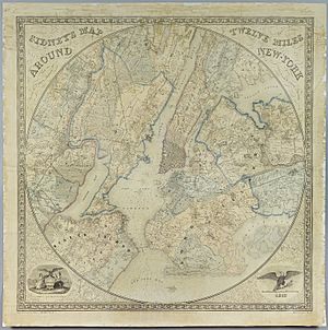 Brooklyn Museum - Sidney's Map Twelve Miles Around New York - Norman Friend