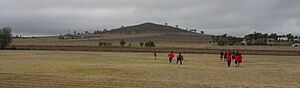 Bunkers Hill as seen from Bunker's Hill State School, circa 2022