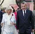 Camilla, Duchess of Cornwall with Peter McLaughlin in The Doon School