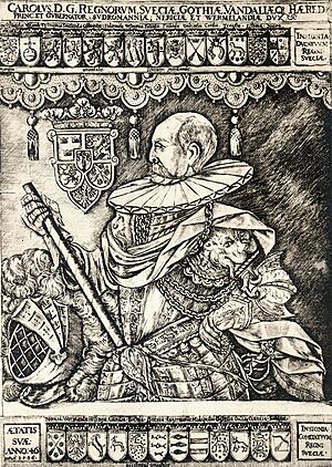 Carl IX of Sweden 1596 by H. Nützel