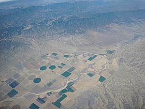 Cuyama, California aerial view