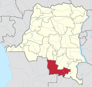 Location of Lualaba Province
