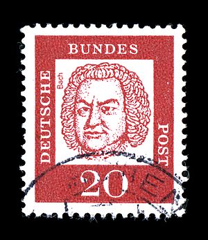Deutsche Bundespost - Bedeutende Deutsche - Johann Sebastian Bach - 20 Pfennig