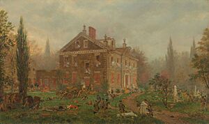 Edward Lamson Henry - The Attack on Chew's House during the Battle of Germantown, 1777 - 1982.770 - Art Institute of Chicago