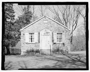 Front entrance (south) facade. View North. - Mount Gilead A.M.E. Church, 1940 Holicong Road, Buckingham, Bucks County, PA HABS PA-6714-1.tif