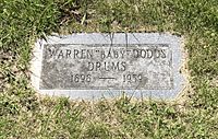 Grave of Warren Dodds (1898–1959) at Lincoln Cemetery, Blue Island, IL