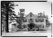 Historic American Buildings Survey, Nelson E. Baldwin, Photographer Jan. 16, 1937, View-Southeast Elevation-Lindenwald Home of Martin Van Buren, Kinderhook, N.Y. - Lindenwald, HABS NY,11-KINHO.V,1-1